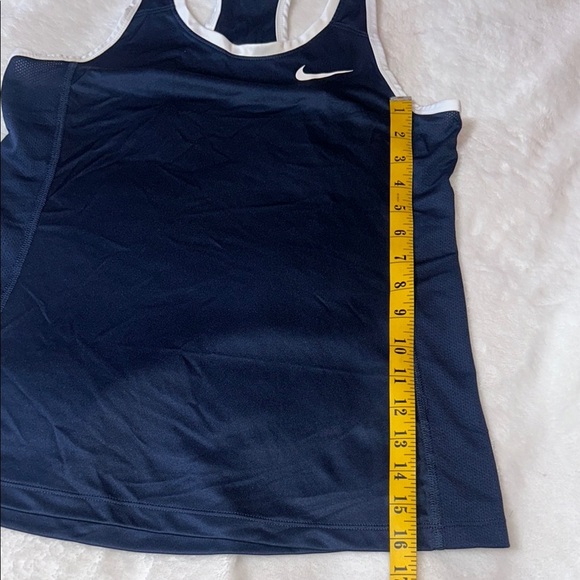 Nike Blue Fitted Athletic Tank Top - Picture 7 of 9